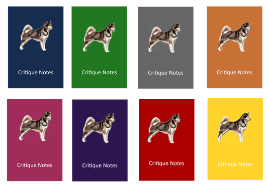 Alaskan Malamute Dog Show Judging Critique Notes Book A5