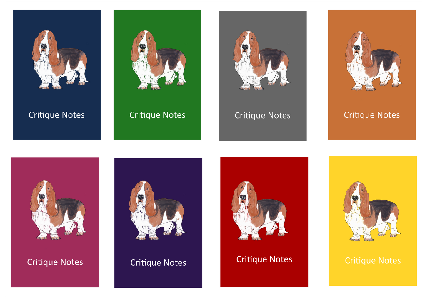 Basset Hound Dog Show Judging Critique Notes Book A5