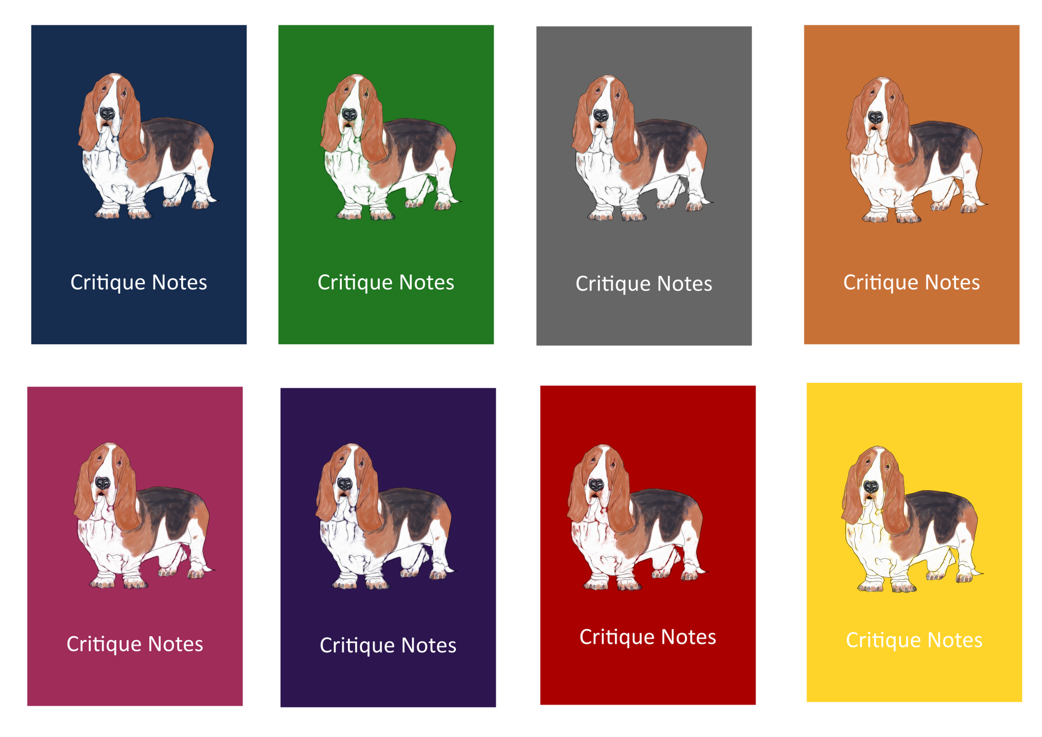 Basset Hound Dog Show Judging Critique Notes Book A5