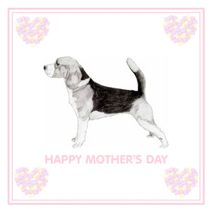 Beagle Mother's Day Card PERSONALISATION AVAILABLE