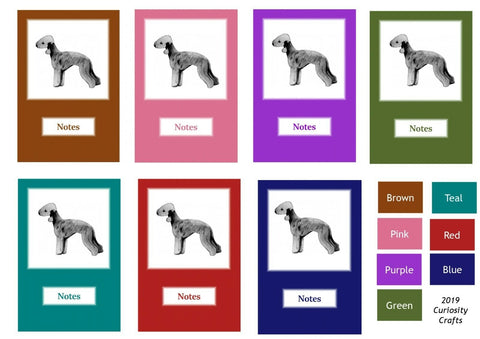 Bedlington Terrier A5 Wire Bound Notebook