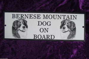 Bernese Mountain Dog On Board Car Sign