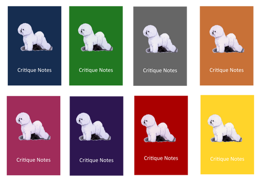 Bichon Dog Show Judging Critique Notes Book A5