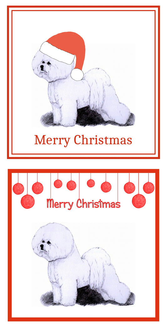 Bichon Christmas Cards Pack of 6