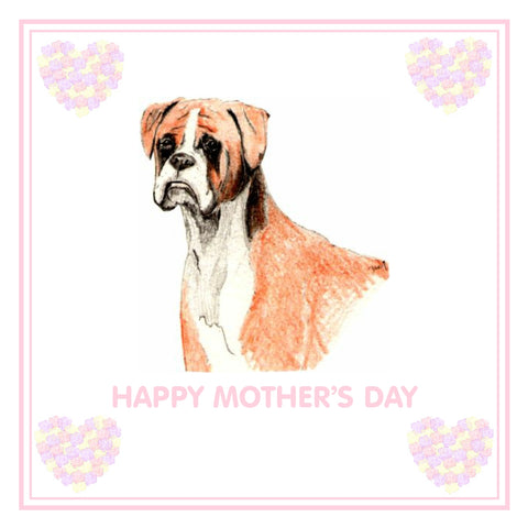 Boxer Mother's Day Card PERSONALISATION AVAILABLE