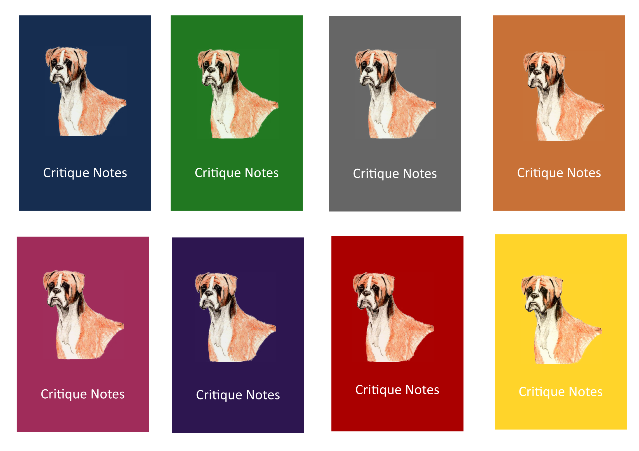 Boxer Dog Show Judging Critique Notes Book A5 – CuriosityCrafts