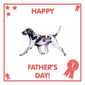 Bracco Italiano Father's Day Card PERSONALISATION AVAILABLE