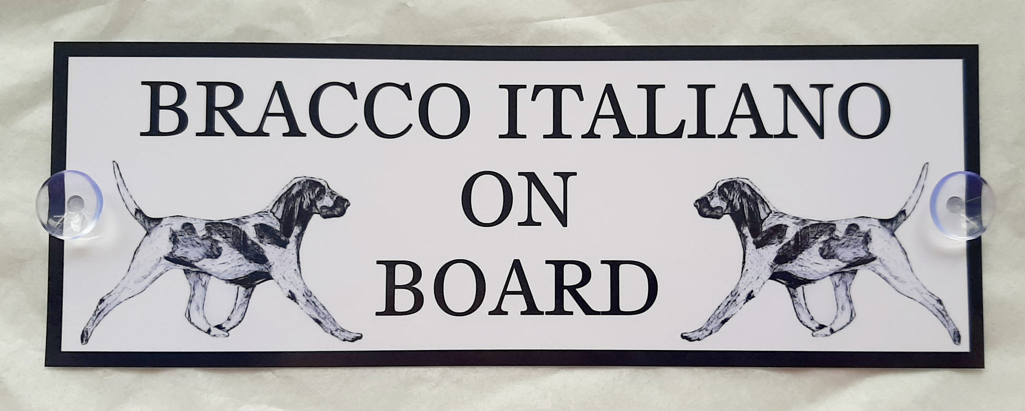 Bracco Italiano On Board Car Sign