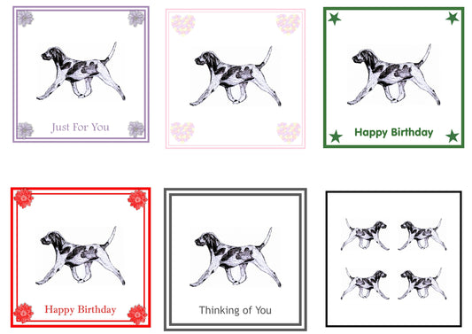 Bracco Italiano Greeting Card Choice of 6 Designs BIRTHDAY, THINKING OF YOU, BLANK