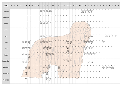 Briard Dog Show 2022 Year Planner A4