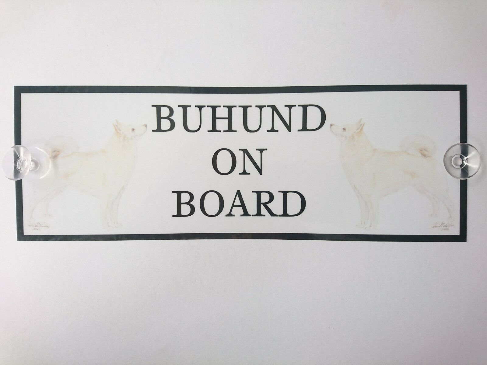 Norwegian Buhund On Board Car Sign