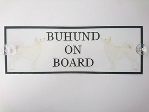 Norwegian Buhund On Board Car Sign