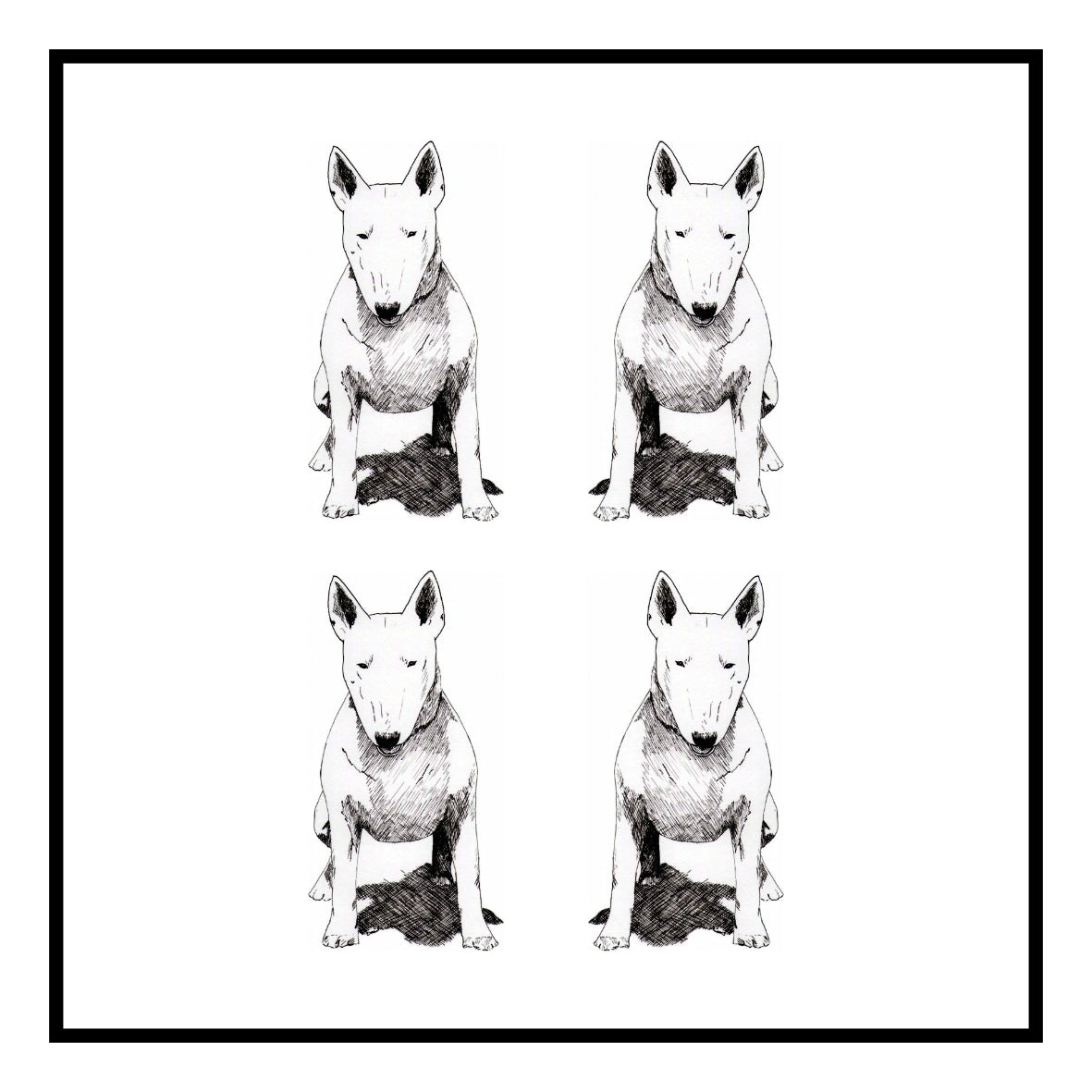 Bull Terrier Greeting Card Choice of 6 Designs BIRTHDAY, THINKING OF YOU, BLANK