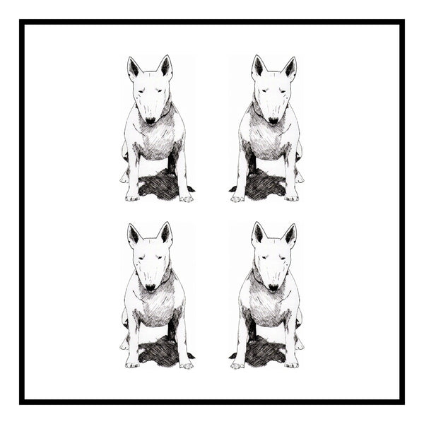 Bull Terrier Greeting Card Choice of 6 Designs BIRTHDAY, THINKING OF YOU, BLANK