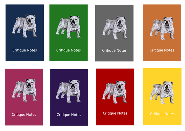 Bulldog Dog Show Judging Critique Notes Book A5