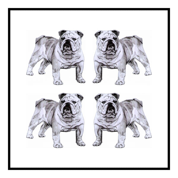 Bulldog Greeting Card Choice of 6 Designs BIRTHDAY, THINKING OF YOU, BLANK