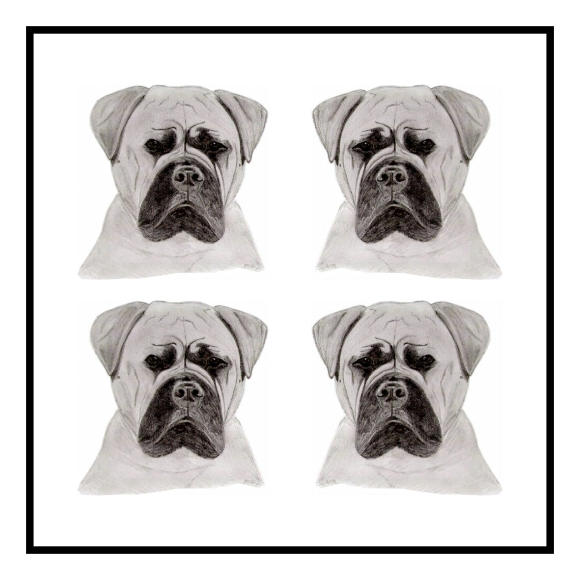 Bullmastiff Greeting Card Choice of 6 Designs BIRTHDAY, THINKING OF YOU, BLANK