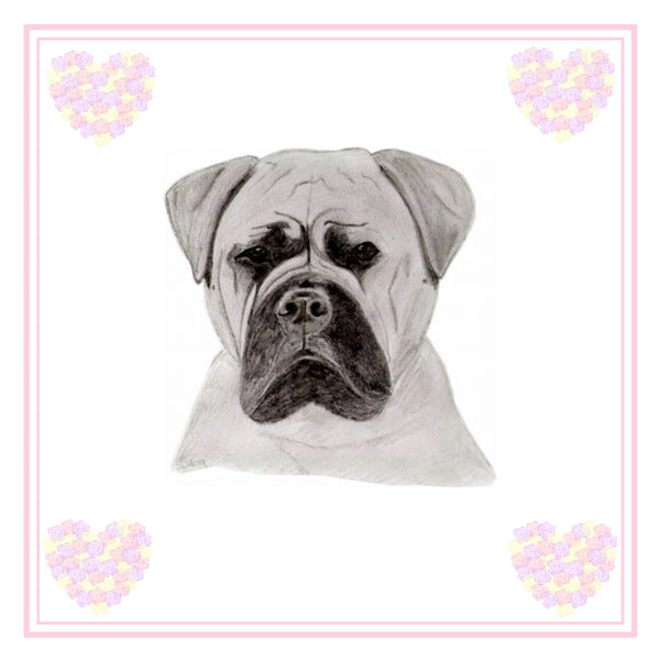 Bullmastiff Greeting Card Choice of 6 Designs BIRTHDAY, THINKING OF YOU, BLANK