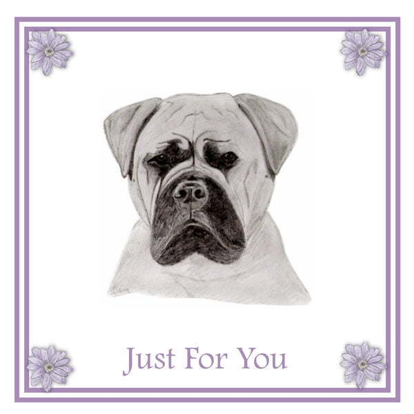 Bullmastiff Greeting Card Choice of 6 Designs BIRTHDAY, THINKING OF YOU, BLANK