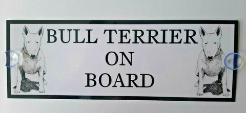 Bull Terrier On Board Car Sign