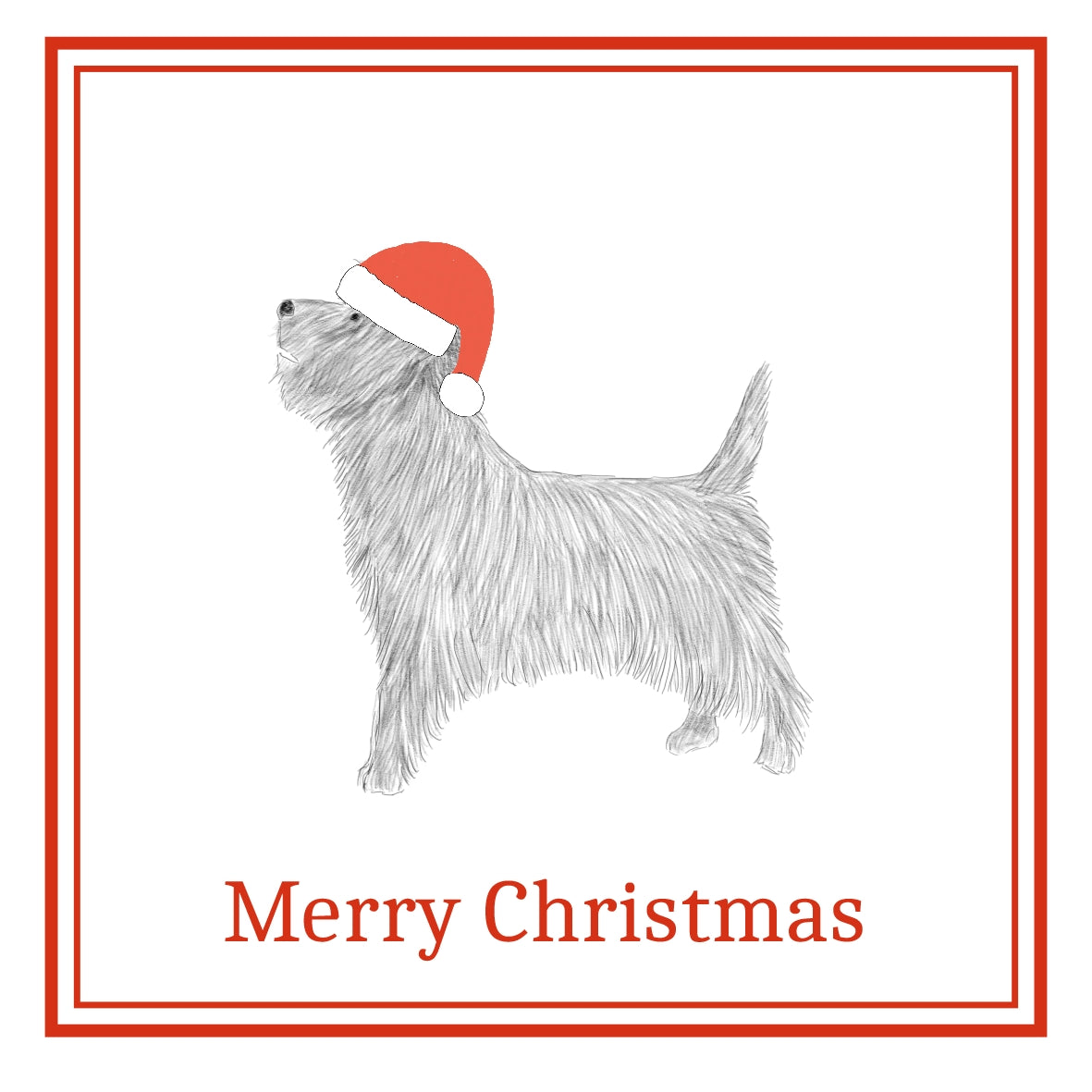 Cairn Terrier Christmas Cards Pack of 6
