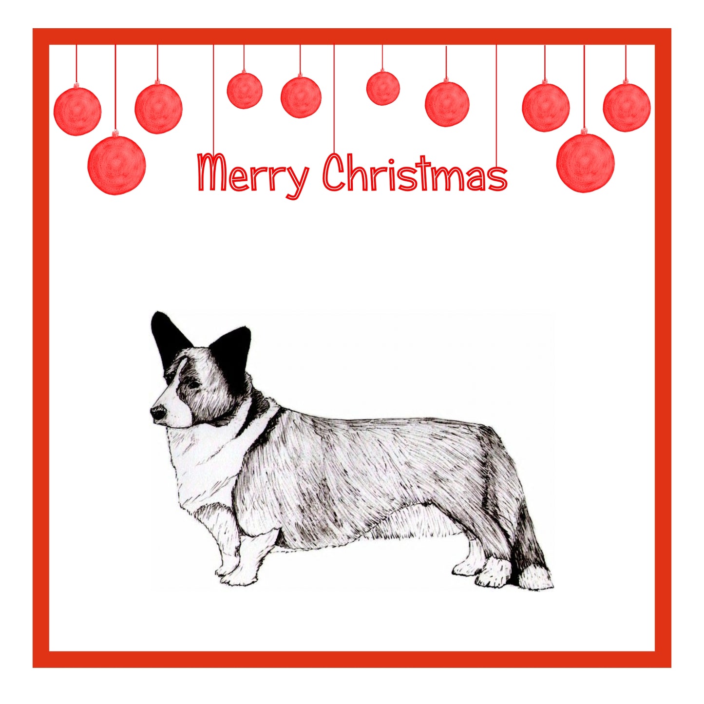 Cardigan Welsh Corgi Christmas Card Choice of 3