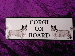 Cardigan Corgi On Board Car Sign