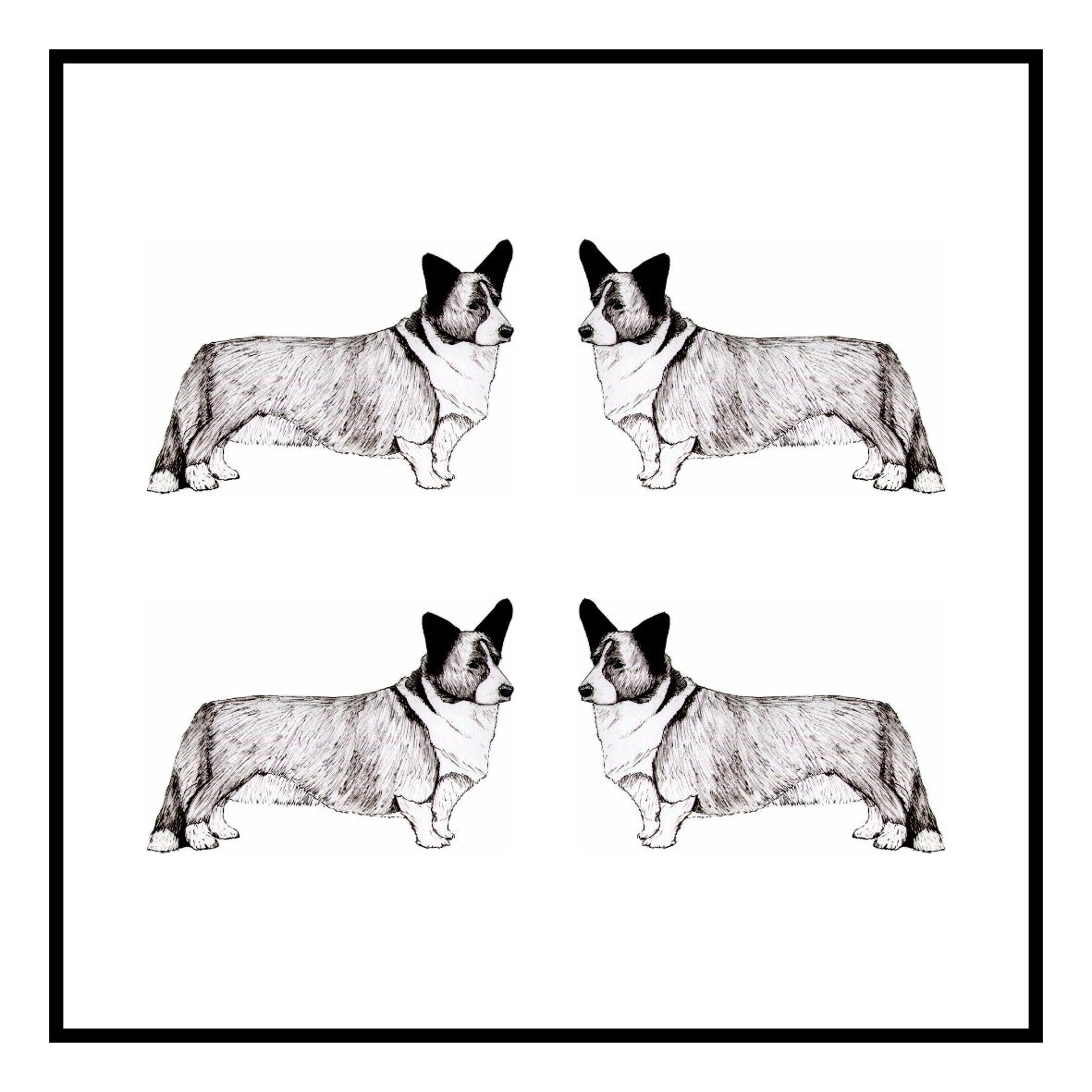Cardigan Corgi Greeting Card Choice of 6 Designs BIRTHDAY, THINKING OF YOU, BLANK