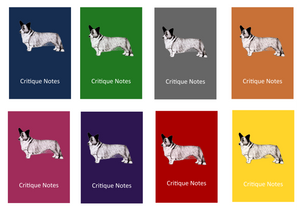 Cardigan Welsh Corgi Dog Show Judging Critique Notes Book A5