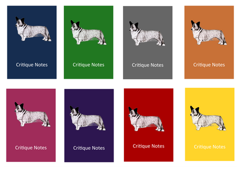Cardigan Welsh Corgi Dog Show Judging Critique Notes Book A5