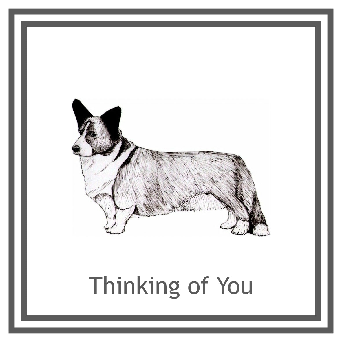 Cardigan Corgi Greeting Card Choice of 6 Designs BIRTHDAY, THINKING OF YOU, BLANK