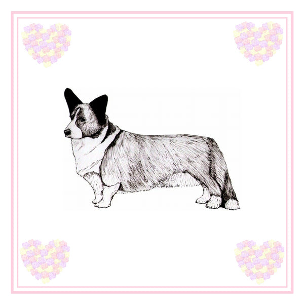 Cardigan Corgi Greeting Card Choice of 6 Designs BIRTHDAY, THINKING OF YOU, BLANK