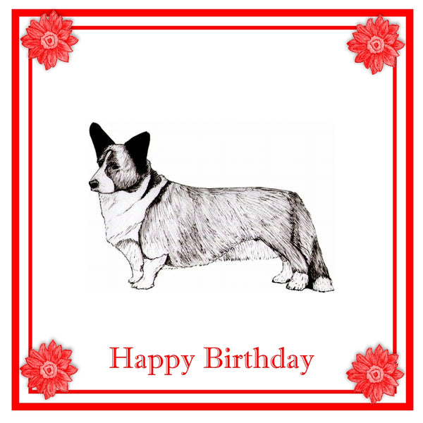 Cardigan Corgi Greeting Card Choice of 6 Designs BIRTHDAY, THINKING OF YOU, BLANK