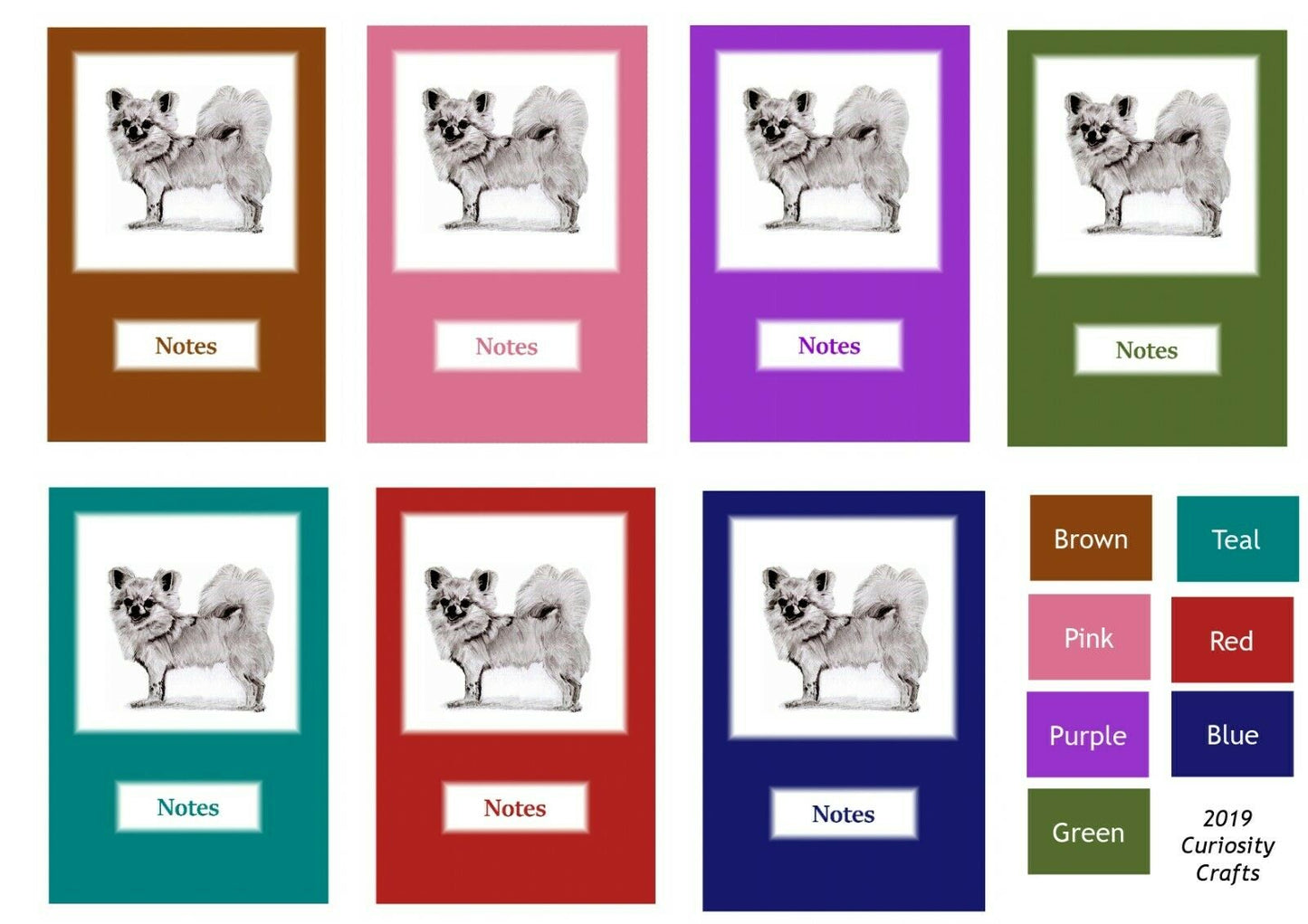 L/C Chihuahua A5 Wire Bound Notebook