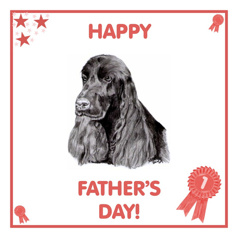 Cocker Spaniel Father's Day Card PERSONALISATION AVAILABLE