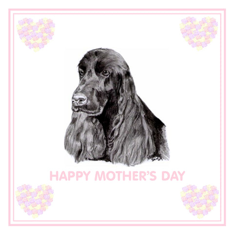 Cocker Spaniel Mother's Day Card PERSONALISATION AVAILABLE