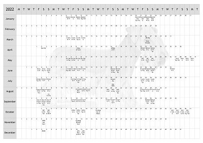 Cesky Terrier Dog Show 2022 Year Planner A4