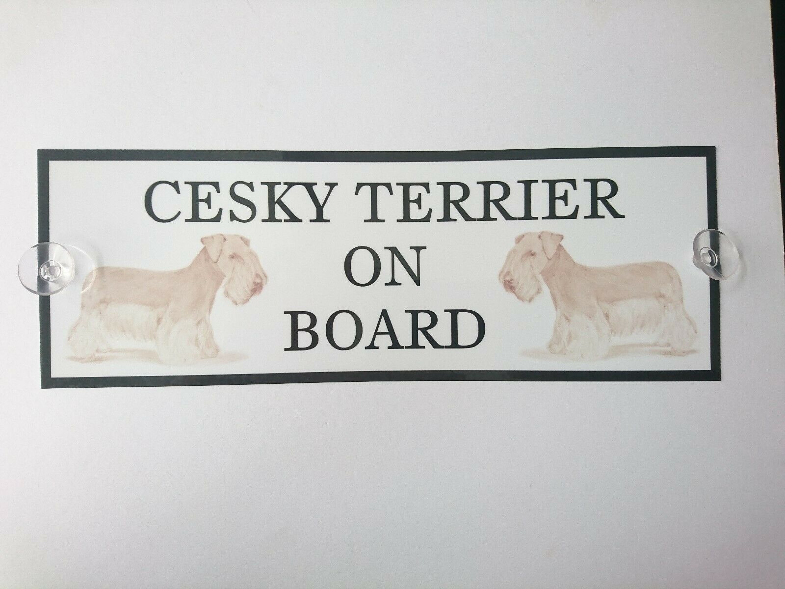 Cesky Terrier On Board Car Sign