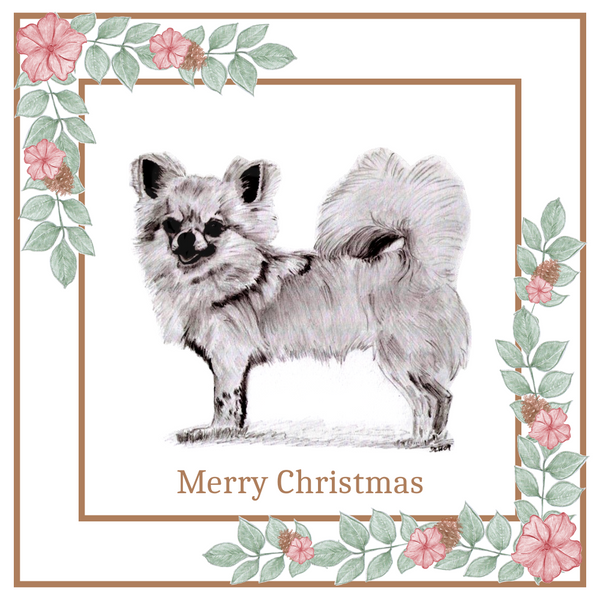 L/C Chihuahua Christmas Card Choice of 3 Card Designs Single or Multi Pack