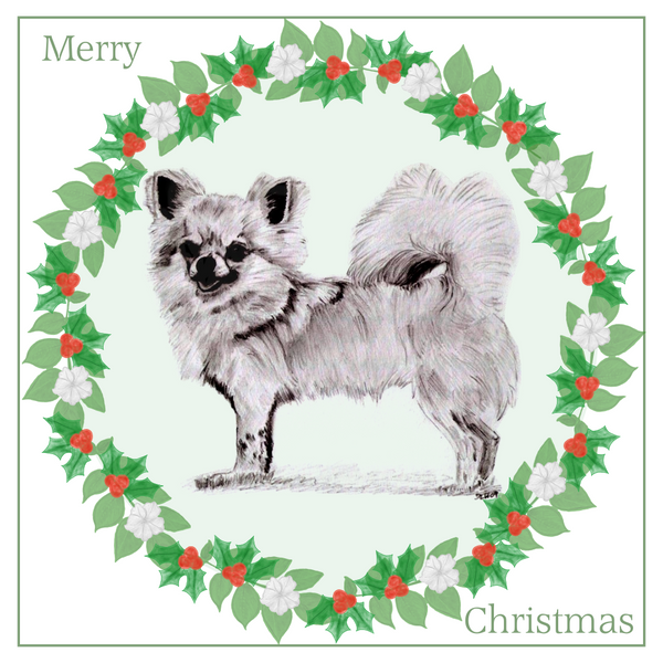 L/C Chihuahua Christmas Card Choice of 3 Card Designs Single or Multi Pack