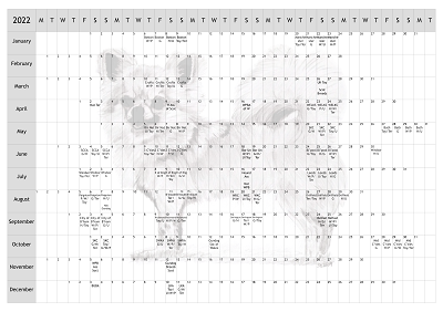 L/C Chihuahua Dog Show 2022 Year Planner A4