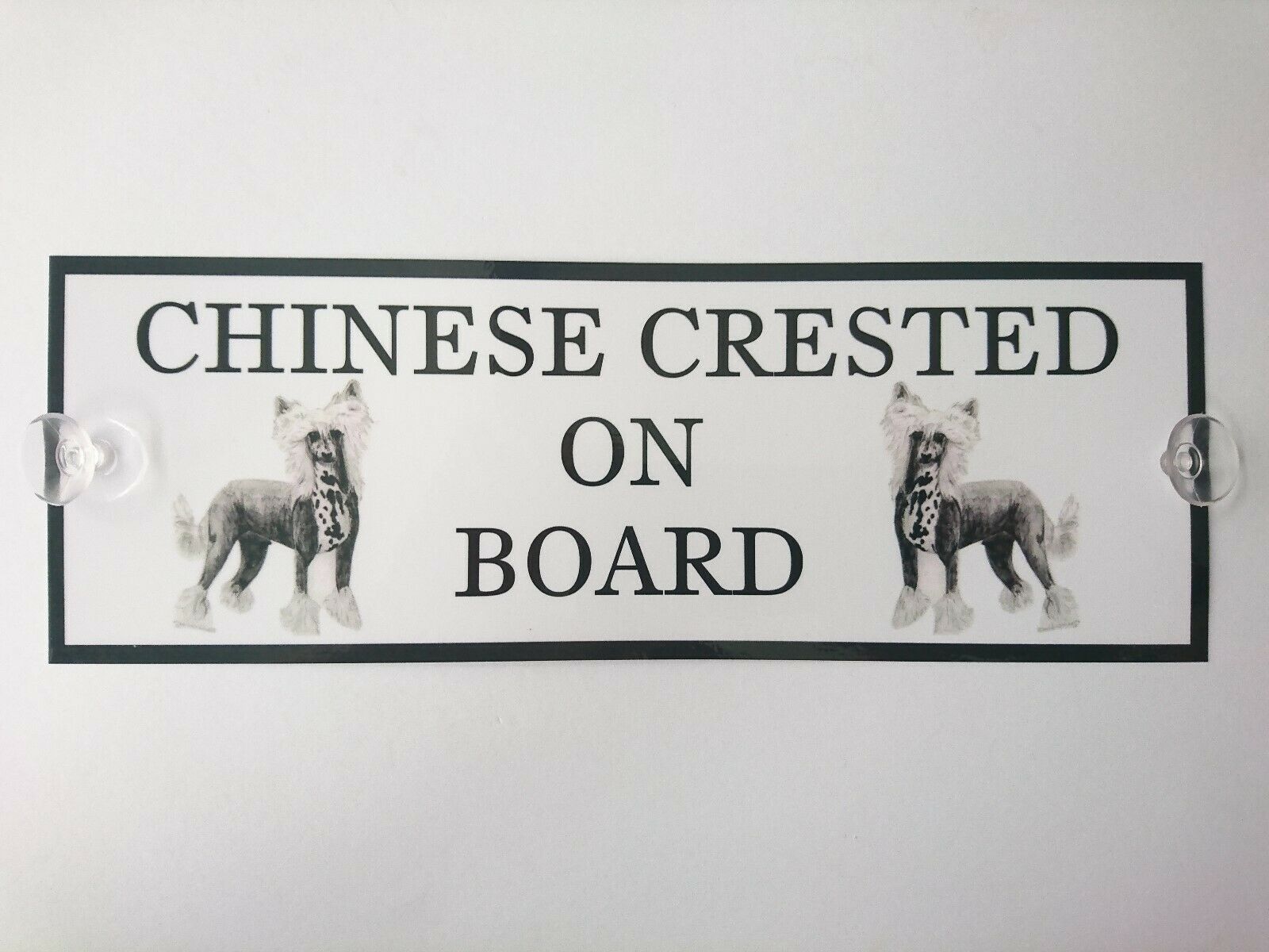 Chinese Crested On Board Car Sign