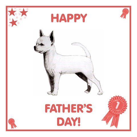 S/C Chihuahua Father's Day Card PERSONALISATION AVAILABLE