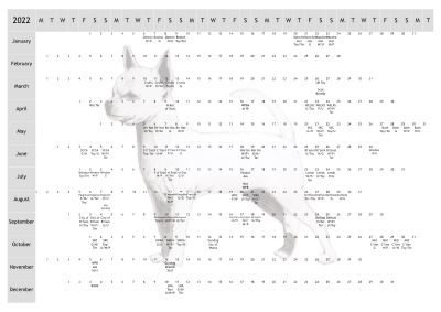 S/C Chihuahua Dog Show 2022 Year Planner A4