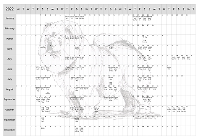 Chow Chow Dog Show 2022 Year Planner A4