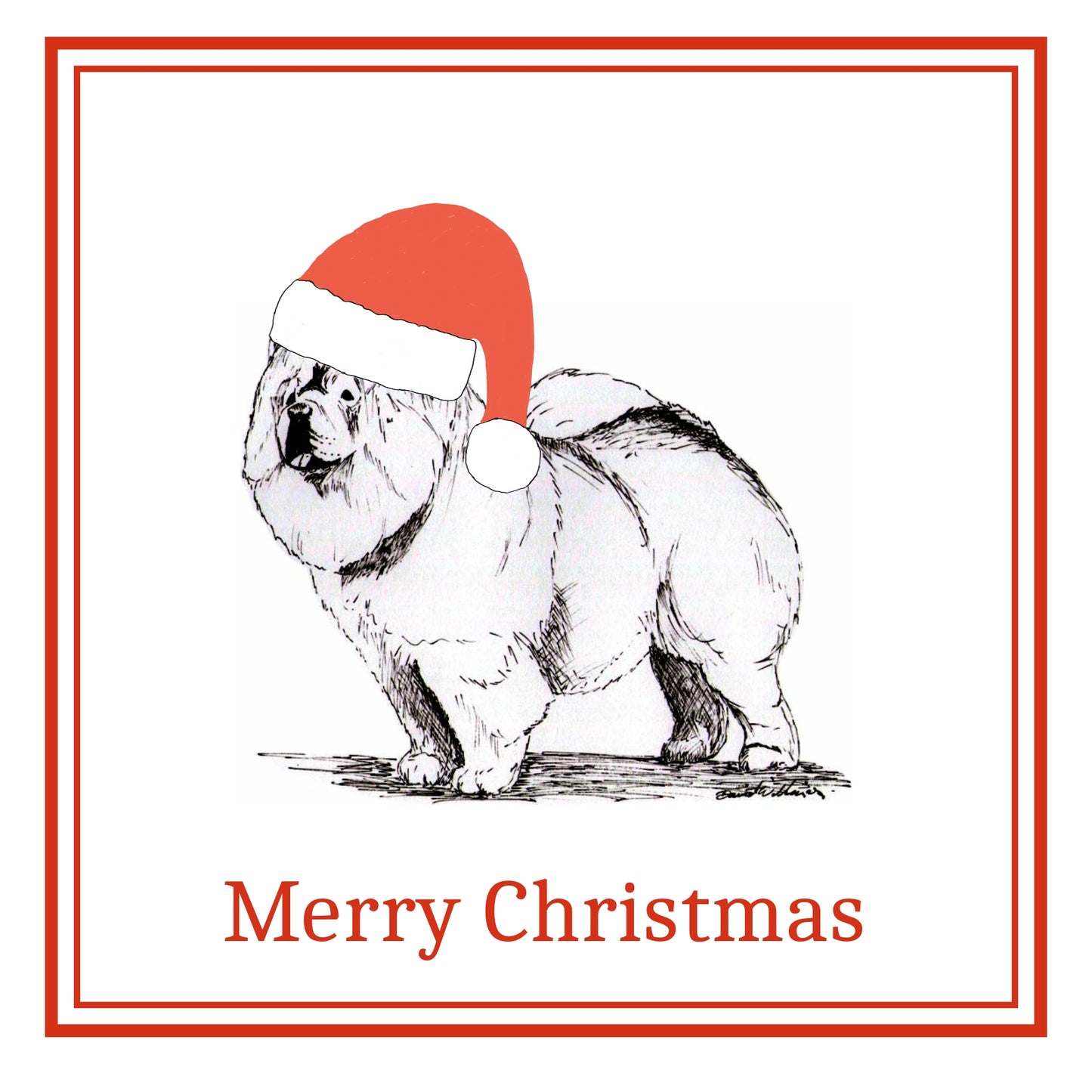 Chow Chow Christmas Card Choice of 3