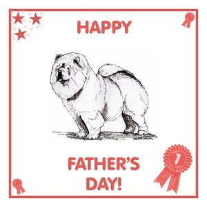 Chow Chow Father's Day Card PERSONALISATION AVAILABLE