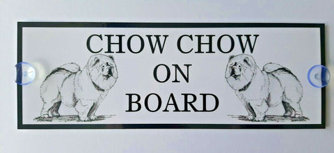 Chow Chow On Board Car Sign