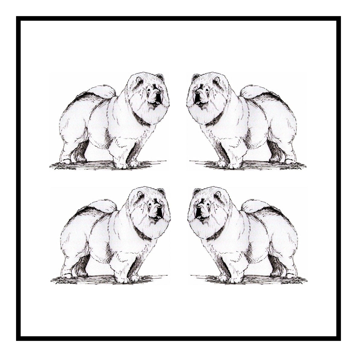Chow Chow Greeting Card Choice of 6 Designs BIRTHDAY, THINKING OF YOU, BLANK