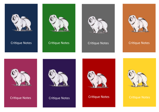 Chow Chow Dog Show Judging Critique Notes Book A5
